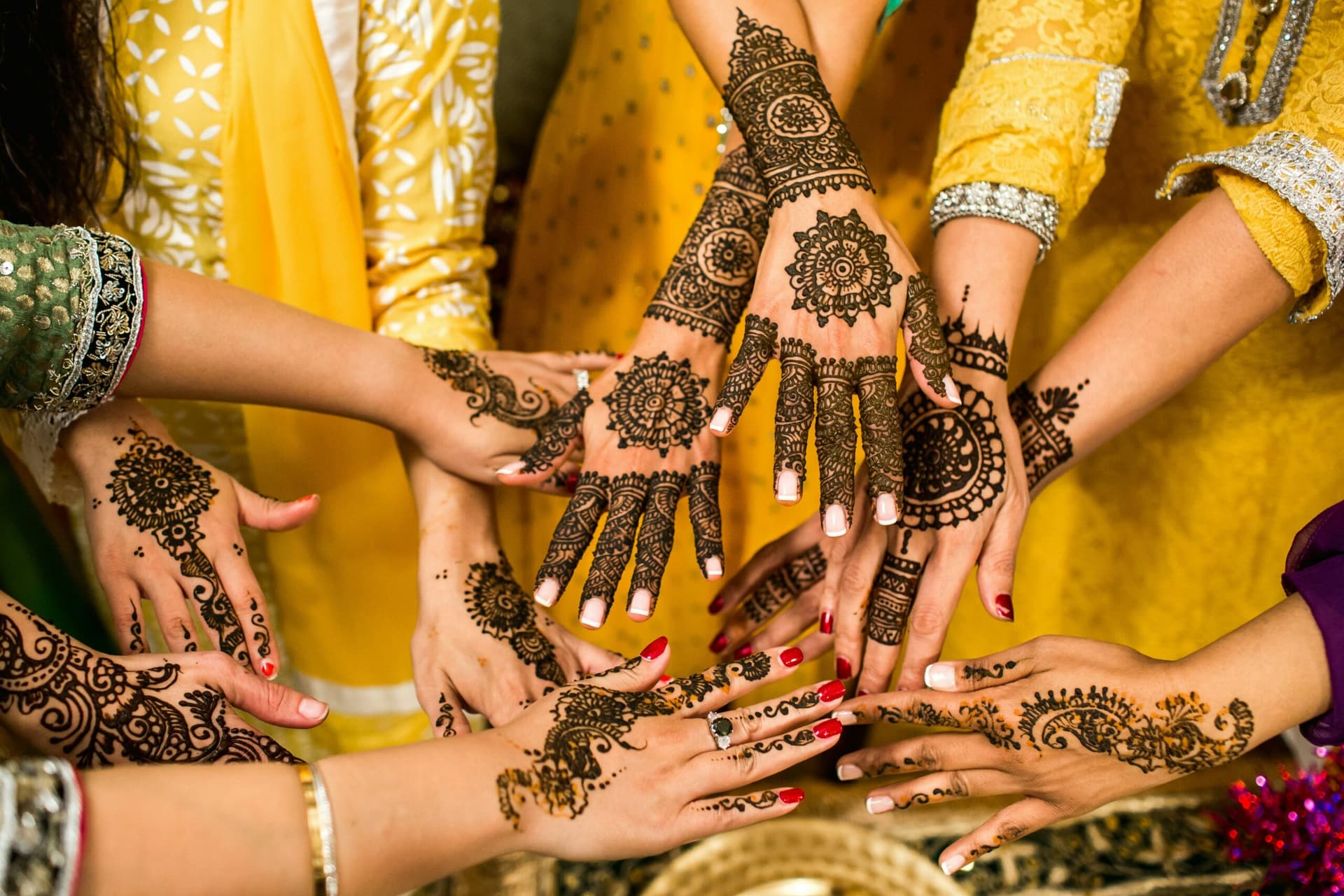 Digital wedding invitations for an Indian wedding on a smartphone